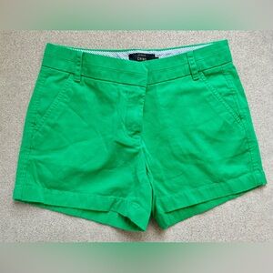 Jcrew chino shorts in Kelly green